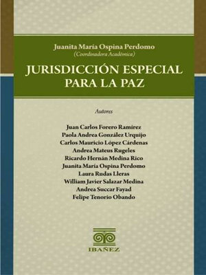 cover image of Jurisdicción especial para la paz